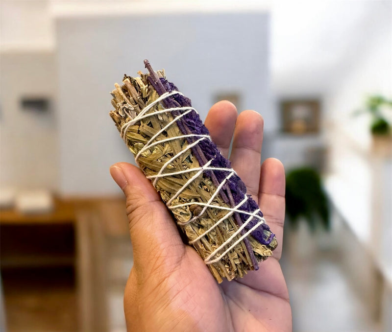 7 Herb Smudge Stick Handcrafted for Cleansing & Protection