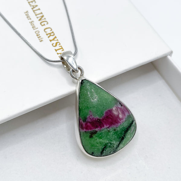 Ruby Zoisite Pendant 001