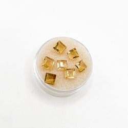 Citrine Princess Cut Small Cabochon