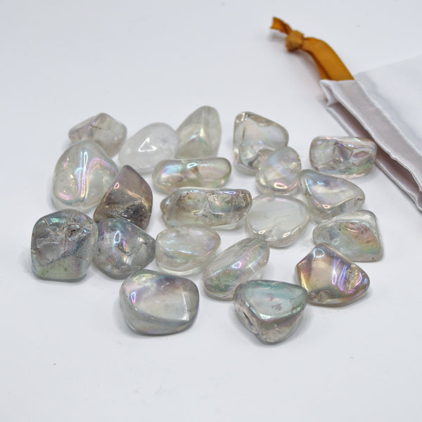 Angel Aura Quartz Tumbled Stones