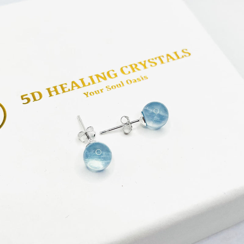 Aquamarine Stud Earrings