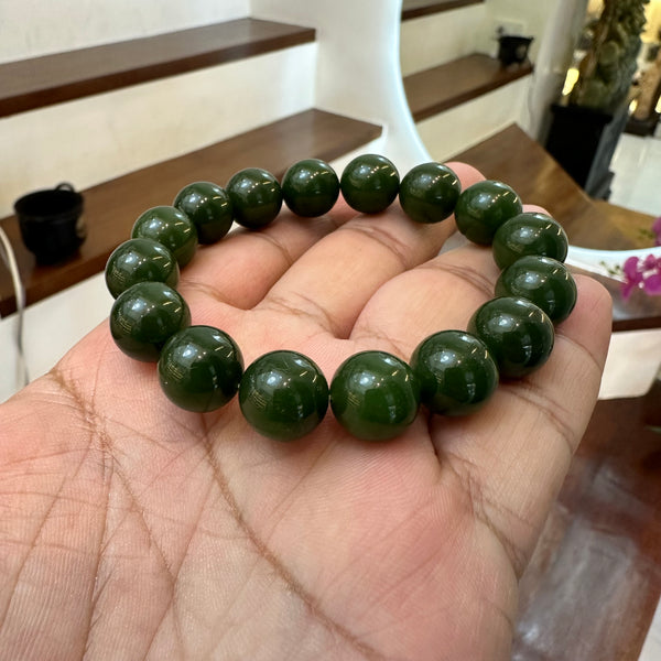 Authentic Canadian Jade Bracelet – Healing, Good Fortune, Luck, Balance & Positive Energy