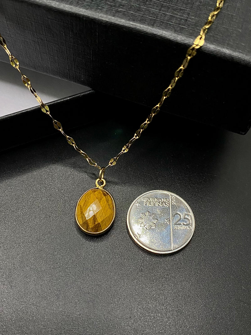 Tiger's Eye Faceted Pendant