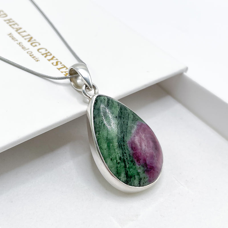 Ruby Zoisite Pendant 003