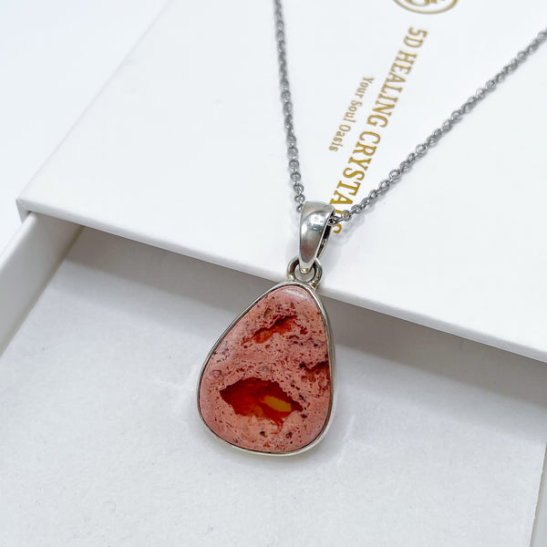 Mexican Fire Opal Pendant 001