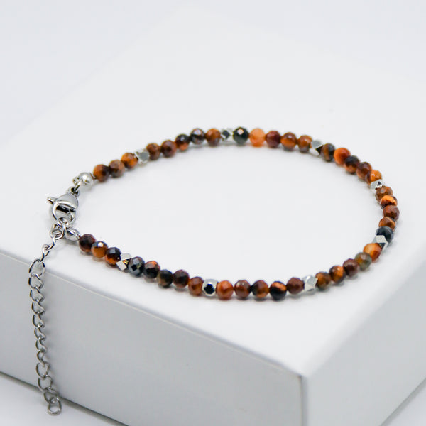 Tiger’s Eye 4mm Faceted Bracelet