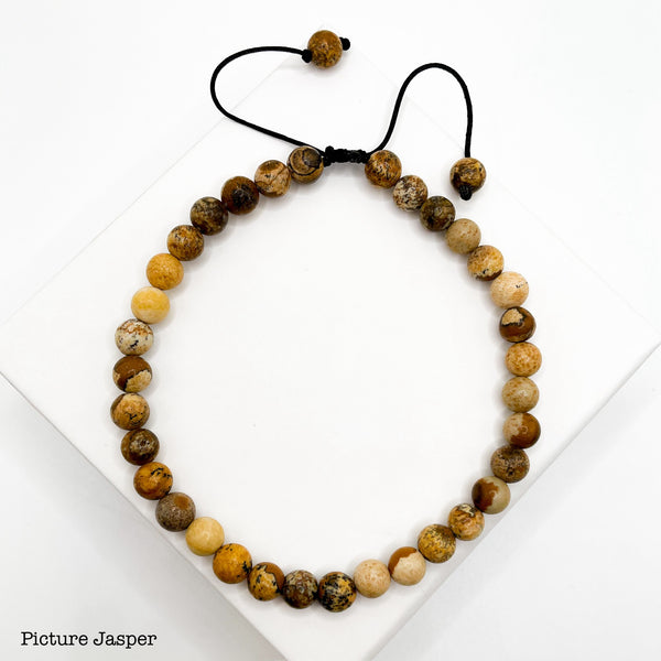 5D Grounding Anklet (Picture Jasper)