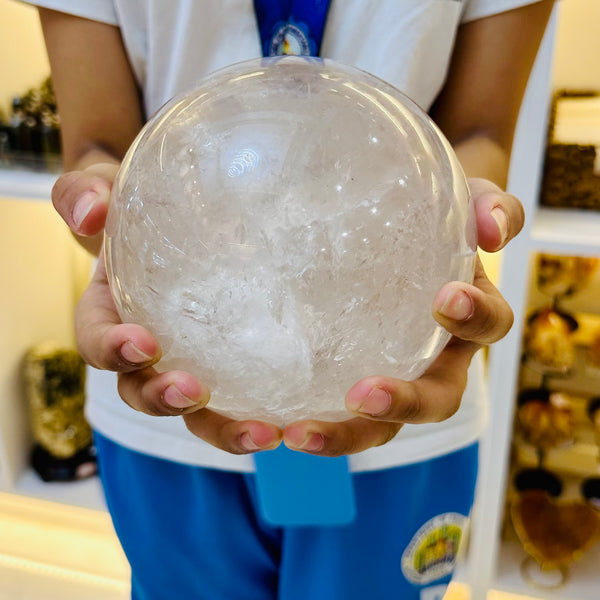 Large Clear Quartz Sphere