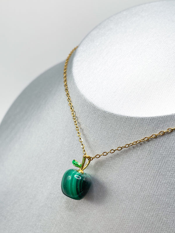 Malachite Apple Pendant 🍏