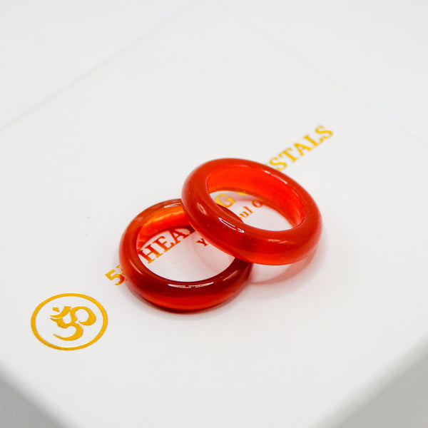 Carnelian Bangle Ring