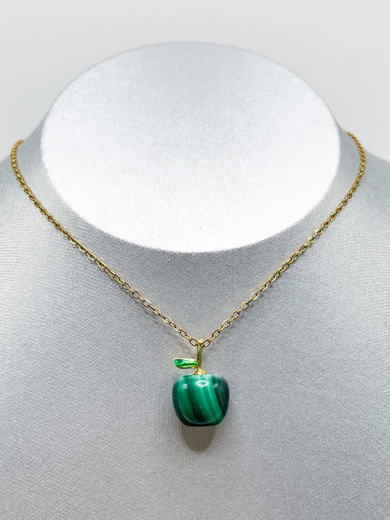 Malachite Apple Pendant 🍏