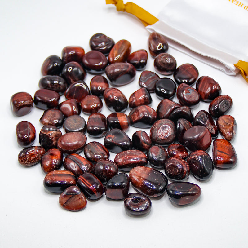 Red Tiger’s Eye Tumbled Stones