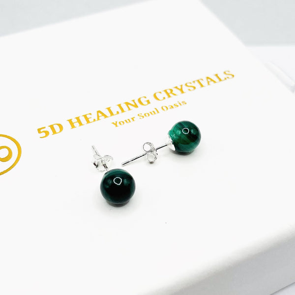 Malachite Stud Earrings