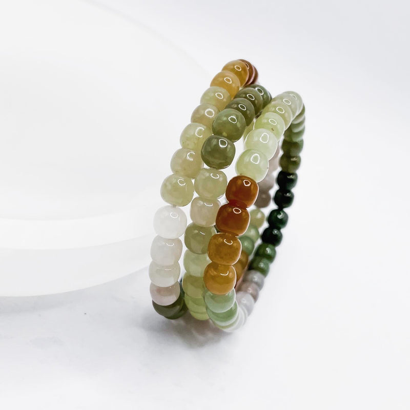 High Quality Multicolored Jade Bracelet