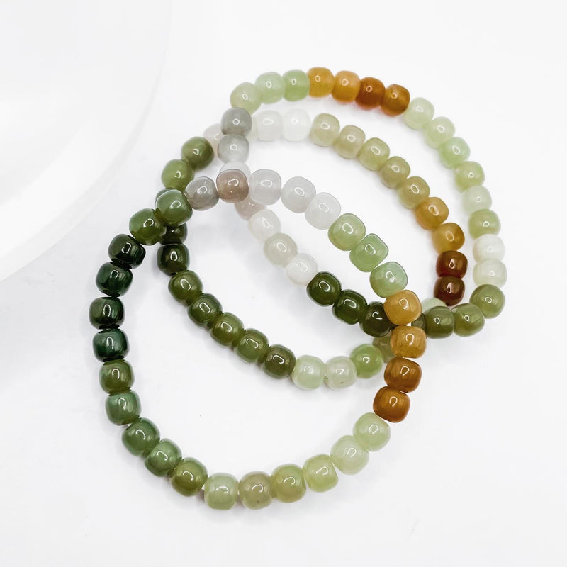 High Quality Multicolored Jade Bracelet