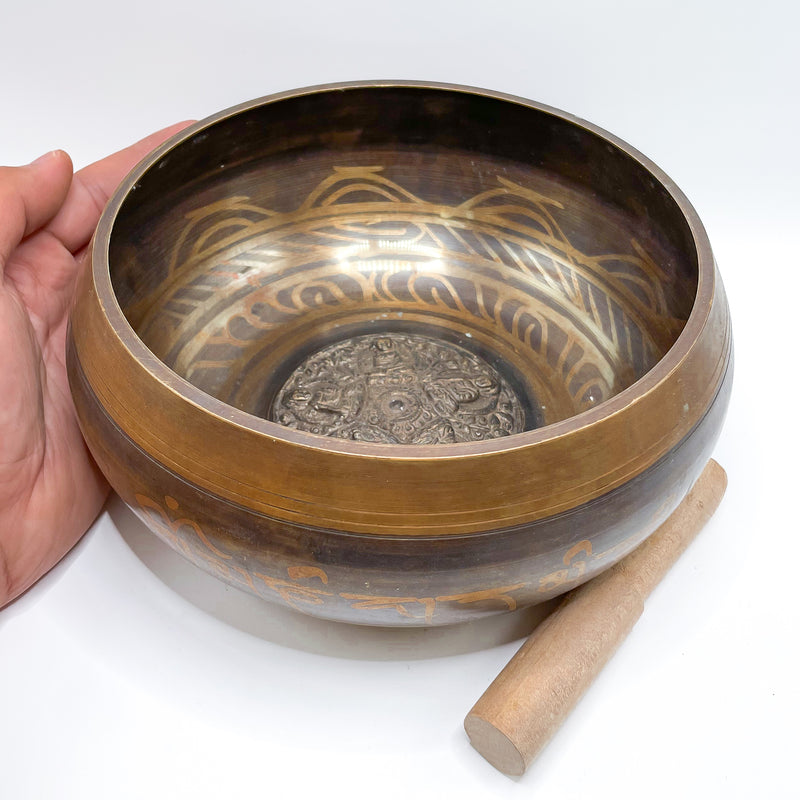 Tibetan Brass Singing Bowl XL