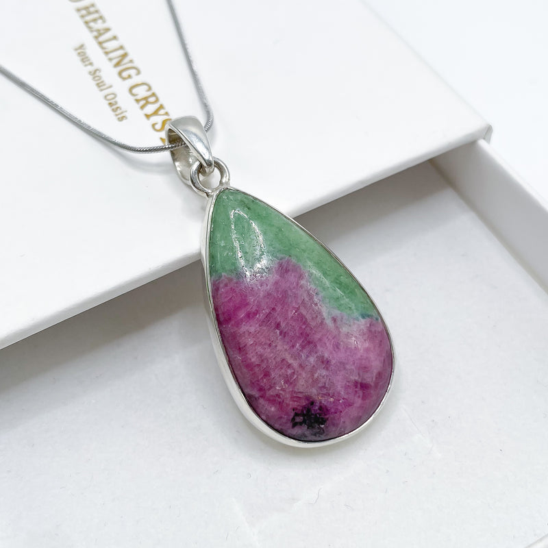 Ruby Zoisite Pendant 002