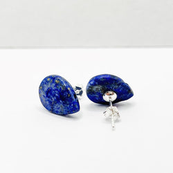 Lapis Lazuli Tear Drop Stud Earrings