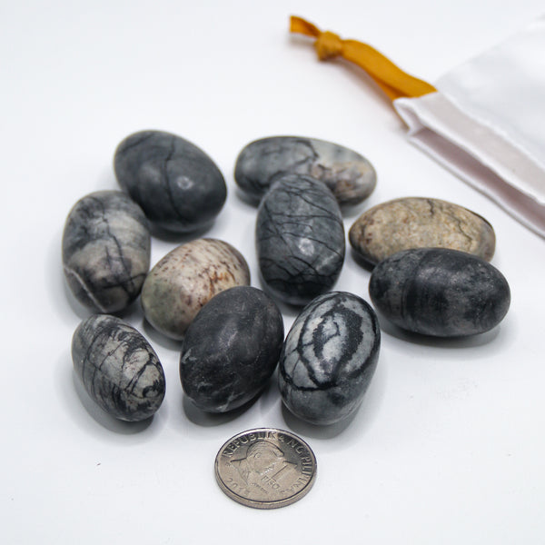 Spiderweb Jasper Tumbled Stones