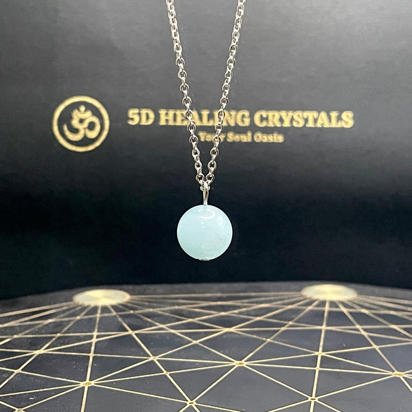 Aquamarine Sphere Pendant