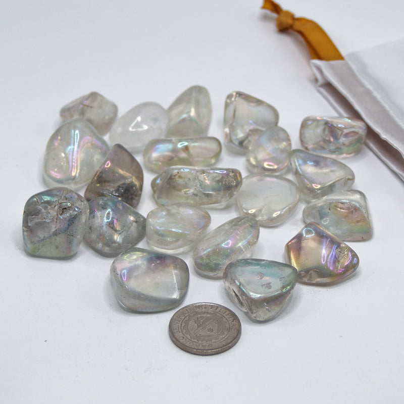 Angel Aura Quartz Tumbled Stones