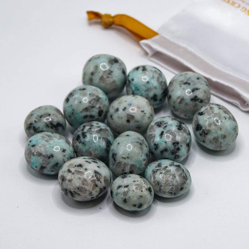 Kiwi Jasper tumbled stones