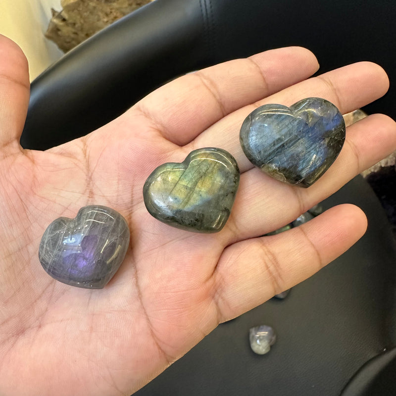 Labradorite Heart