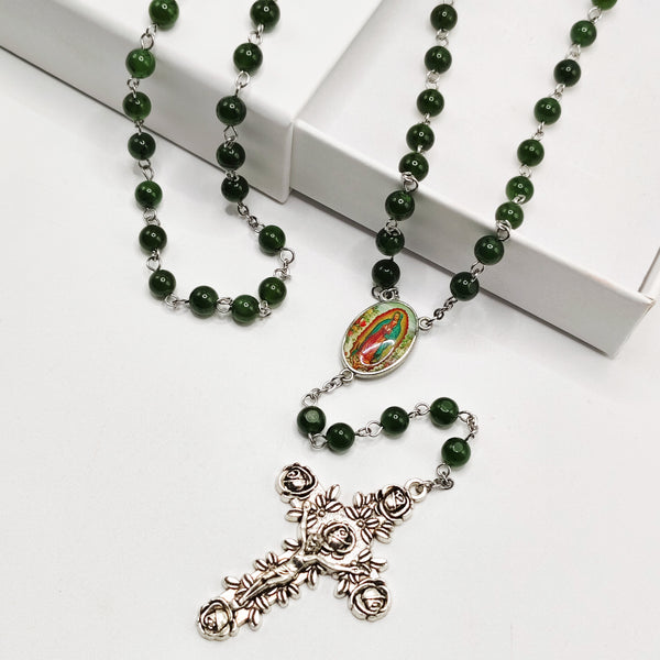 Our Lady of Guadalupe Jade Rosary
