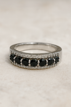 Black Spinel Ring