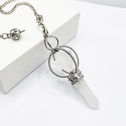 Merkaba Clear Quartz Pendulum