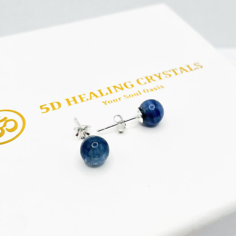 Blue Kyanite Stud Earrings