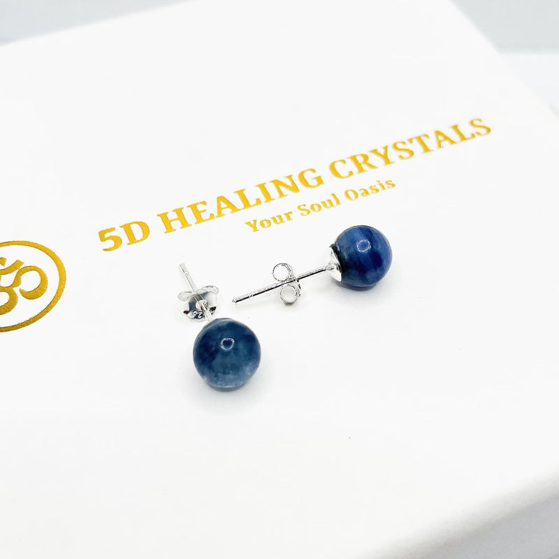 Blue Kyanite Stud Earrings