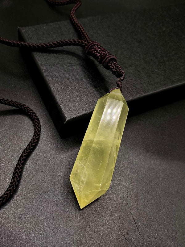 Double Terminated Citrine Pendant