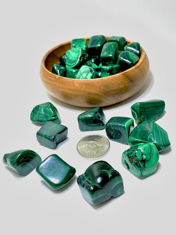 Malachite Tumbled