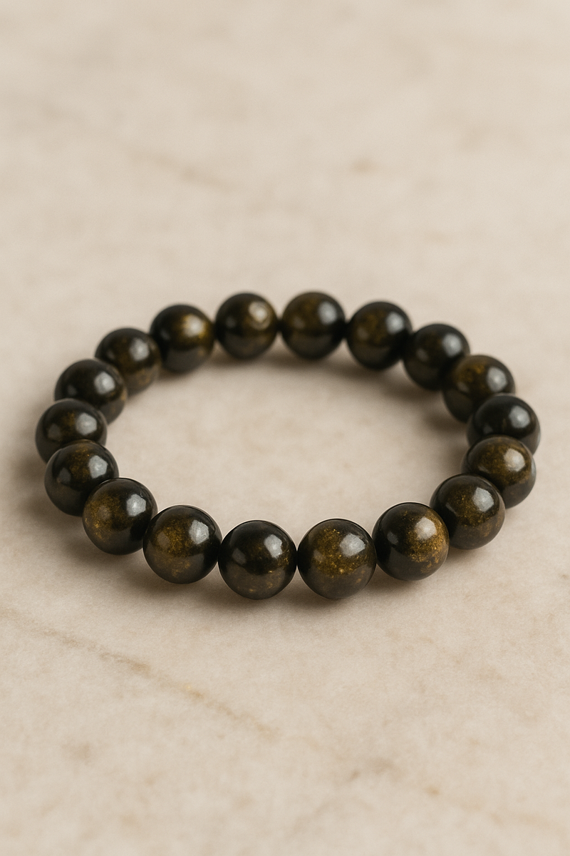 Gold Sheen Obsidian Bracelet (Regular Quality)