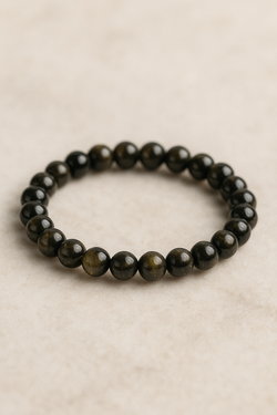 Gold Sheen Obsidian Bracelet (Regular Quality)