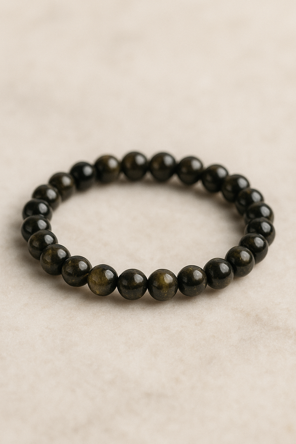Gold Sheen Obsidian Bracelet (Regular Quality)