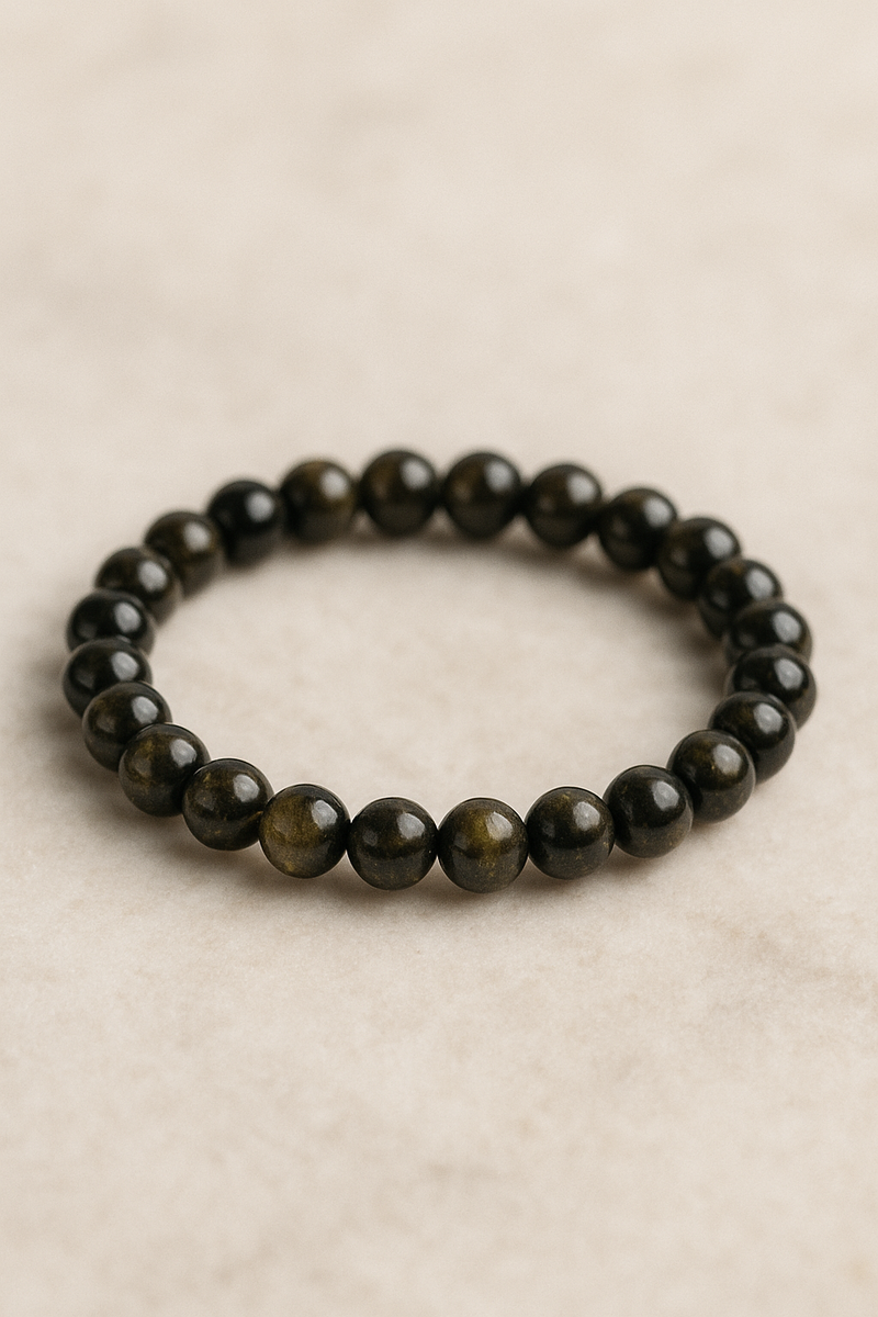 Gold Sheen Obsidian Bracelet (Regular Quality)