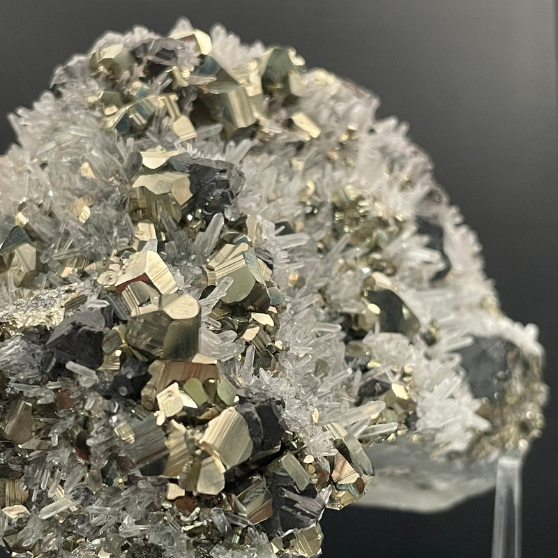 Peruvian Sphalerite Quartz Pyrite Cluster