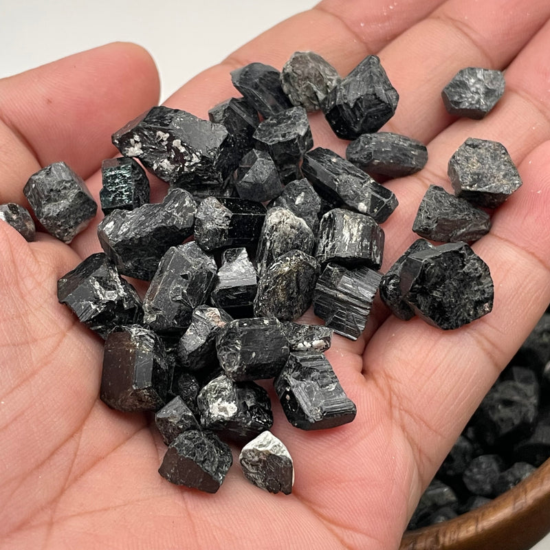 Raw black sales tourmaline stone