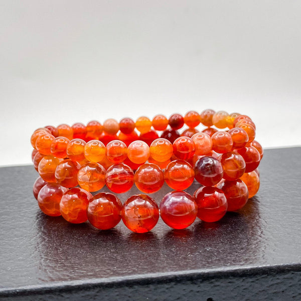 Crackled Fire Agate Bracelets