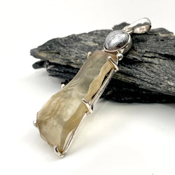 Muonionalusta X Libyan Desert Glass Meteorite Tektite Pendant