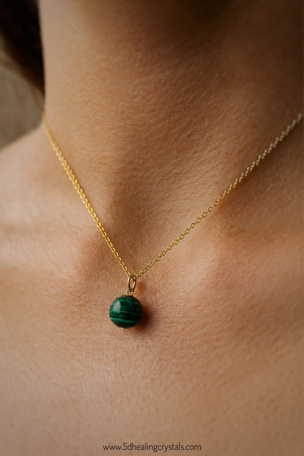Malachite Sphere Pendant