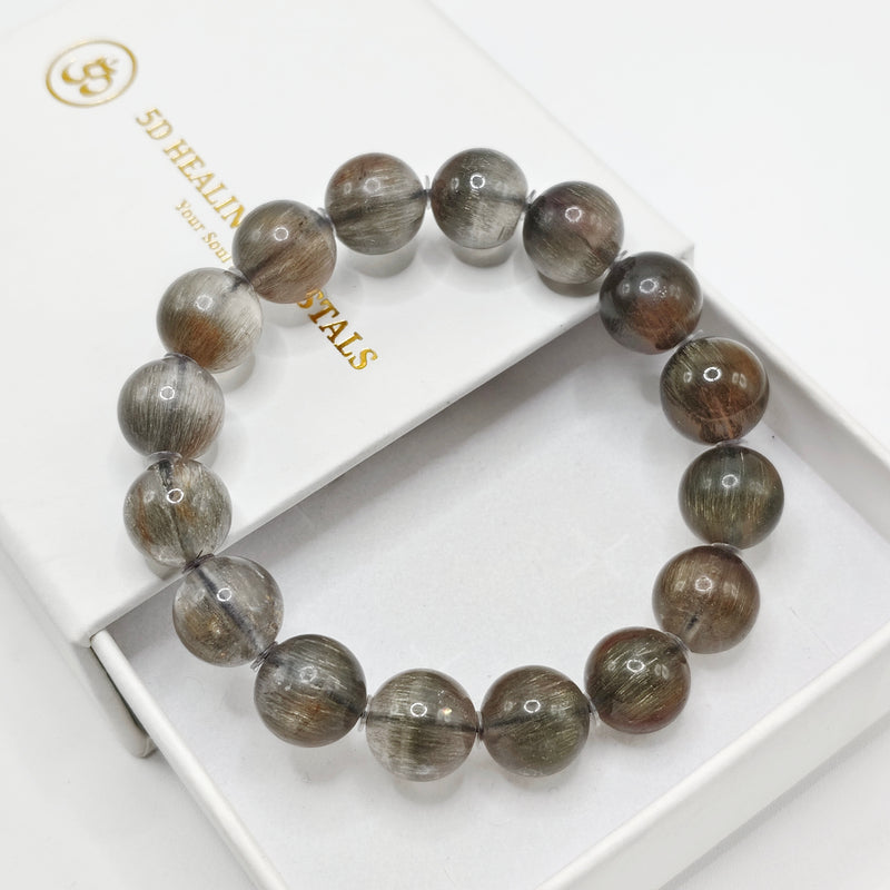 AAA Quality Silver Rutilated Quartz Bracelet