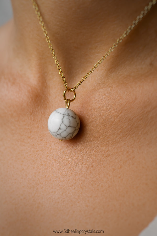 Howlite Sphere Pendant