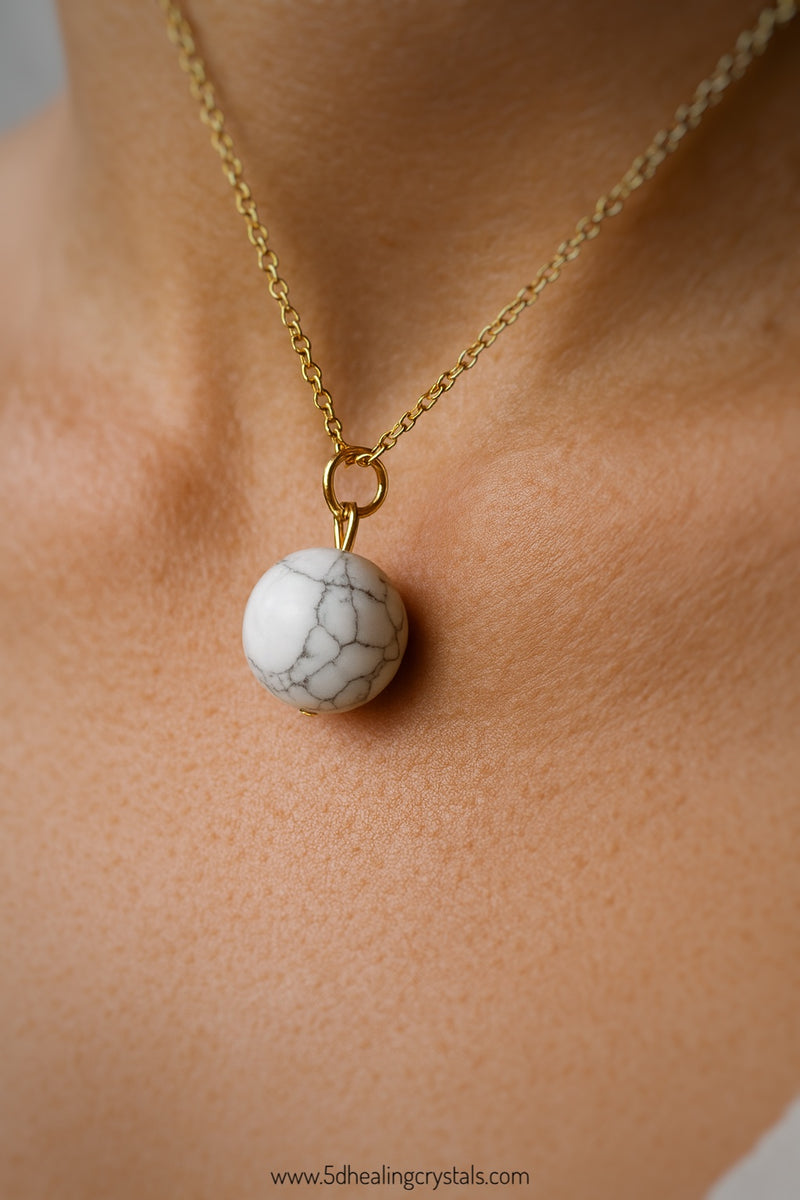 Howlite Sphere Pendant