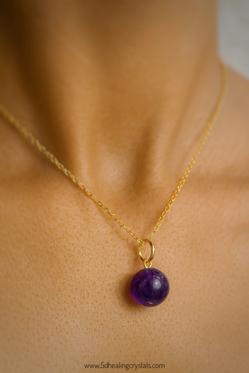 Amethyst Sphere Pendant