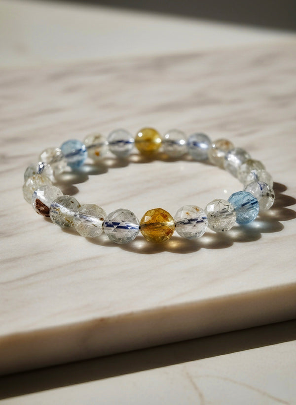 Multicolored Topaz Bracelet 8mm