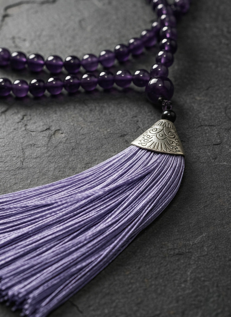 Amethyst Mala 108 Beads