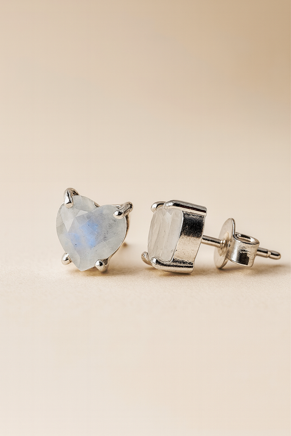 Moonstone Stud Earrings